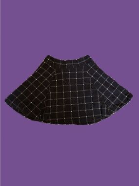 checkered skater skirt